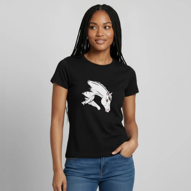 Un dessin manga de la t�te d'un cheval Arabe