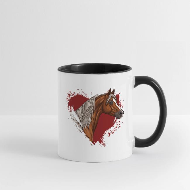 Une cheval Arabe et un coeur d�mat�rialis�