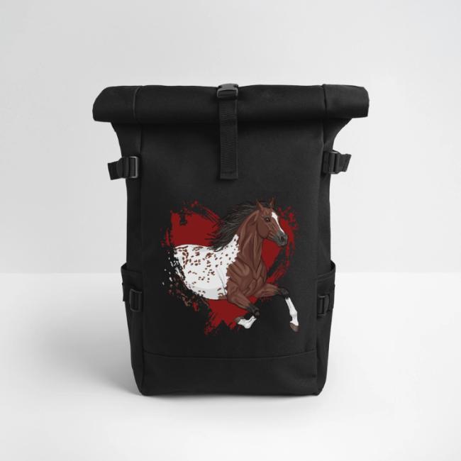 Un Cheval Appaloosa dans un coeur rouge