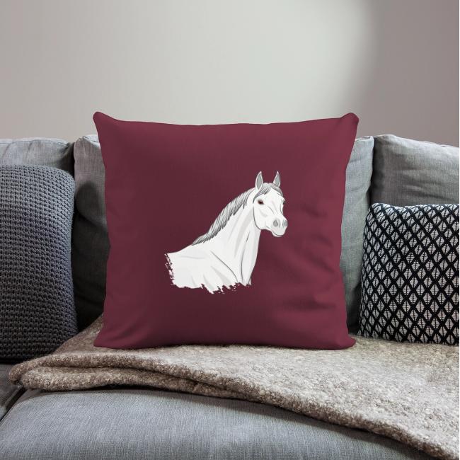 La t�te d'un cheval Abbayan gris clair