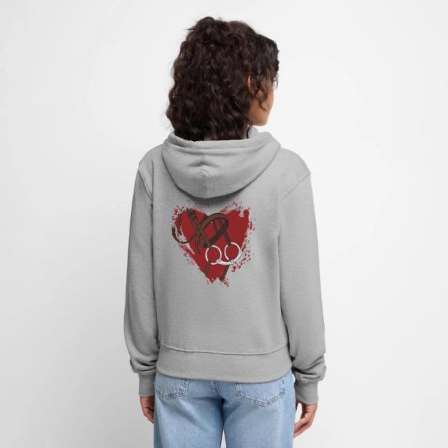 Un filet, bridon, devant un coeur d�mat�rialis�