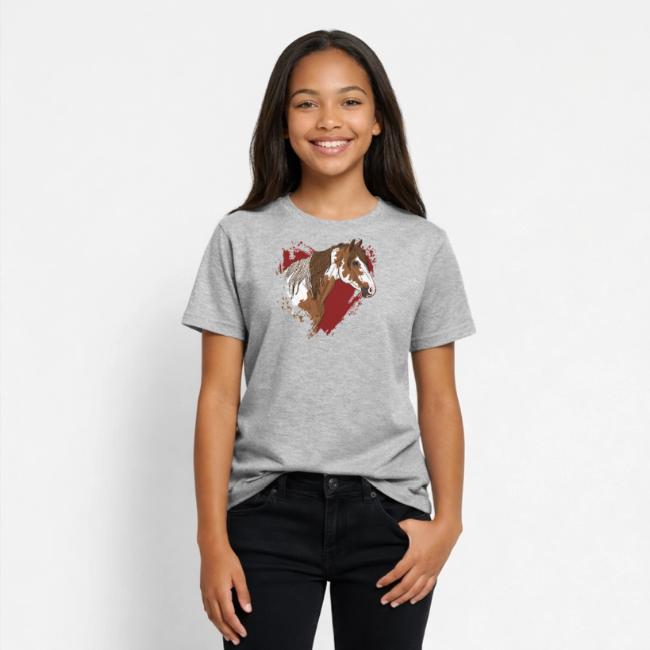 La t�te du poney Assateague et un coeur